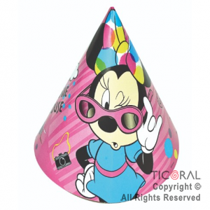 MINNIE GORRO FELIZ CUMPLE x 10